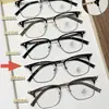 Novas Hastes de Templo Bio-Aço de Alta Elasticidade, Armações de Óculos Ultraleves para Homens, Armações Browline de Alta Qualidade, Podem Ser Personalizadas com Lentes de Grau