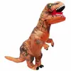 Roupas infláveis de Tyrannosaurus adereços de maquiagem de Halloween fantasia de performance cosplay dinossauro inflável adulto Amazon