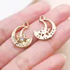 30 Estilos de Blanco K/Kc Dorado Punto Diamante Hueco Estrella de Cinco Puntas Luna Estrella de Cuatro Puntas Sol Colgantes de Aleación Accesorios para Joyería DIY
