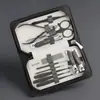 Fábrica direta cortadores de unhas de aço inoxidável cortadores de unhas conjunto 7 peças conjunto de ferramentas de unha impresso presente LOGO