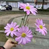 Nueva simulación de flores 3D con múltiples cabezas, crisantemo de verano, girasol, boda, decoración suave para el hogar, flores falsas al por mayor