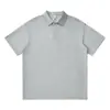 Camisa promocional versátil de color liso para hombre, manga corta, cuello polo Sorona POLO de 10A, tacto frío, 250g