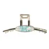 Pinza para el Cabello con Forma de Estrella de Mar, Concha y Perla Temática del Océano para Mujer, Ambiente de Vacaciones de Verano en la Costa, Pinza de Garra de Alta Gama, Pinza de Tiburón