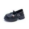 Zapatos Mary Jane de Suela Gruesa para Mujer 2026 Primavera y Otoño Nuevos Versátiles Universitarios de Tacón Alto Japoneses JK que Aumentan la Altura Zapatos de Cuero para Faldas