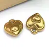 Acero Inoxidable Europeo y Americano Vacío Oso Dorado, Pingüino, Elefante Pulsera DIY, Collar, Colgante, Dijes Pequeños, Accesorios de Joyería