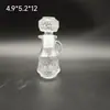 Mini Garrafas de Vinho Pequenas em Relevo, Conjunto de 0,1 kg Garrafas de Vidro Exclusivas de Alta Qualidade Vazias para Licores, Garrafas Dosadoras de 50 ml para Licores Caseiros