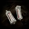 Plata pura S925 joyería taoísta colgante retro de energía protectora con cinabrio, estilo chino adorno giratorio esotérico collar