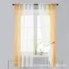 Cortinas Pantalla de ventana de gradiente simple Balcón Sala de estar Dormitorio Venta al por mayor Comercio electrónico transfronterizo Pantalla de ventana para cortinas Productos terminados