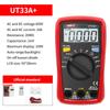 Multímetro digital de bolsillo mini anti-quemaduras Ulide UT33A+/B+/C+/D+ versión mejorada con protección completa