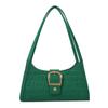 Bolsa Pequena de Feltro Elegante e Suave para Mulheres Verão 2023 Cor Pura Simples Bolsa de Ombro Axila Bolsa de Mão Multicolorida para Mulheres