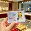 Pegatina para Teléfono Móvil de Oro Puro 999 Princesa Hazte Rica Foil de Oro Hazte Rico Rápido Pegatina para Refrigerador Año de la Oveja Ten Dinero para Gastar Tarjeta de Oro Regalo