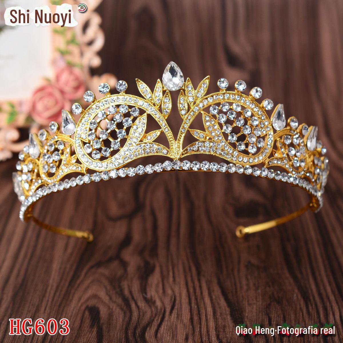 HG603_B款_18K仿金底白钻白色玻璃发箍款