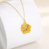 Shuibei Oro Oro Puro 999 Flor Rizada Colgante Cortina Collar Joyería de Oro Puro Pulsera de Cuerda Hecha a Mano DIY Industria de la Belleza