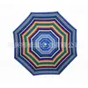 Sombrilla de Playa Personalizada por el Fabricante Lujo Sección Media Sombrilla Solar Tela de Poliéster Rayada Sombrilla de Playa
