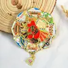 Serie Heilongjiang de Metal Harbin Mohe Pueblo de Nieve Atracción Turística Invernal Souvenirs Imanes para Refrigerador Imanes de Madera
