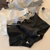 10A Boxer de entrepierna extendida, cintura media-alta, ropa interior de encaje de algodón para mujer, cadera antibacteriana, sin costuras para mujer, nuevo 2025