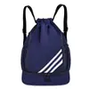 2025 Nova Bolsa de Basquete Cordão Casual Leve Grande Capacidade Separação Seca e Úmida Multifuncional Mochila Esportiva para Exterior