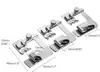 Calcador multifuncional para máquina de costura doméstica para bainhas 3 mm 4 mm 6 mm calcador 7307