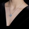 Trendy Internet Celebrity GAONAS Mesmo Estilo Cheio de Diamante All-match Colar Feminino High-end Sense Temperamento Shake Tone Mesmo Estilo Colar Mulheres