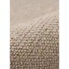 Alfombra Fuxing de Bucle Alto y Bajo, Color Sólido Minimalista, Sala de Estar y Dormitorio, Estilo Moderno Nórdico Crema, Alfombra de Lana para Sala de Estar