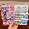 Elásticos de Cabelo Kuromi Infantis para Meninas, Elásticos Elásticos, Prendedores de Cabelo para Bebês, Prendedores de Cabelo para Menininhas, Acessórios de Cabelo