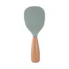 Espátula de Silicona de Grado Alimenticio, Espátula para Cocinar, Sartén Antiadherente, Espátula Especial de Haya para el Hogar, Cuchara para Arroz, Cuchara para Sopa, Juego de Coladores