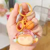 Mini Cabeza de Perro de Acrílico Lilith Llavero de Arena Líquida Muñeca Linda Colgante Destellante Llavero de Regalo