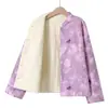Jaqueta Reversível Acolchoada de Algodão Estilo Chinês Ocidental para Mulheres, Jaqueta Acolchoada de Algodão Quente de Inverno, Jaqueta de Algodão Puro Redutora de Idade, Nova Jaqueta Pequena Acolchoada de Algodão Estilo Chinês para Mães
