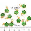 Imitación Arena Vietnamita Oro Gota Pintura al Óleo Chapado en Oro Colgante Pequeño Palabra Fu Conejo de Jade Pequeño Deslizante Accesorios diy Colgante Pequeño de Goteo