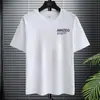 Fabricante Original Verano Seda de Hielo Secado Rápido Manga Corta Moderno Delgado Camiseta de Manga Corta para Hombre Top Deportivo Holgado Versátil t