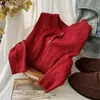 Cárdigan de punto bordado de cuello redondo para otoño e invierno para mujer, nuevo suéter abrigo de punto ajustado vintage con torsión