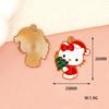 Navidad Hello Kitty DIY Accesorios de Aleación Pendientes Hechos a Mano Accesorios para el Cabello Colgante de Collar Decoración Colgante Gato Kt