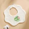 Toalla de saliva de gasa de seis capas clase a bolsillo para comida de niños babero de pétalo de algodón para bebé babero de algodón para recién nacido