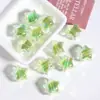 16mm Corazón de Caramelo Transparente Estrella Cuentas Sueltas Iridiscentes Agujero Recto Cuentas para Manualidades Hecho a Mano DIY Cadena de Teléfono Adorno Material