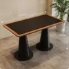 Mesas y sillas de estilo rústico para restaurantes de alta gama, cafeterías y restaurantes de fusión de moda y nicho que sirven cocina occidental, hechas de madera maciza