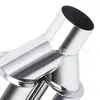Fabricante Original Coche 63-89mm Tipo Y Monocapa Doble Salida Acero Inoxidable Tubo de Escape Una Salida Dos Coche Modificado Doble Tubo de Escape