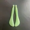 Bastão de Jade para Puxar Músculos Faciais, Bastão de Massagem para Beleza Facial, Bastão para Puxar Músculos dos Olhos, Placa de Raspagem de Pontos de Acupuntura dos Meridianos da Cabeça