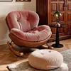 Mecedora de estilo retro europeo, sillón reclinable para adultos para sala de estar y balcón, sofá perezoso, popular silla cáscara de huevo, adecuada para sentarse a largo plazo