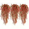 69 Piezas Flor de Té de Eucalipto Plástico Flor Artificial de Interior Enredadera Colgante de Pared para Sala de Estar, Pequeña