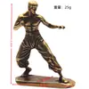 Figurillas Modernas de Cobre Puro para Artes Marciales, Estatuas de Bronce de Superestrellas del Kung Fu, Decoración para el Hogar, Decoraciones de Té Creativas Personalizadas, Adornos para el Salón de Artes Marciales
