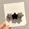 Pinza para el Cabello de Lana con Estampado de Leopardo para Otoño e Invierno para Mujer, Elegante Pinza para Flequillo Lateral, Pinza BB de Gama Alta para Pelos Sueltos, Pasador de Moda Estilo Retro