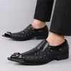Superventas de Amazon Transfronterizo Tallas Grandes Comercio Exterior para Hombre Mocasines Casuales de Ponerse para Negocios Calzado Formal de Jalar para Hombre 25732