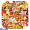 50 pegatinas de grafiti de comida, postre y cola, decorativas, para cuadernos, coche y portátiles.