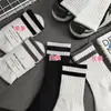Meias Grossas de Linha Estilo Japonês para Outono e Inverno, Meias Unissex de Cano Médio, Tendência Versátil Esportiva Resistente ao Odor Cor Sólida Meias Largas