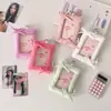 Tela Ins Cojín Pequeño Cubierta de Almacenamiento Polaroid Estilo K Lazo Estrella Persecución Portatarjetas Pequeño Colgante Decorativo para Mochila