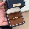 Anillo de Diamante con Junta de Bambú Brillante Ascendente Estilo Chino Antiguo Color Fuerte Duradero Chapado en Oro de 24K Diseño de Nicho