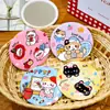 Espejo Pequeño de Gato Lindo Ins Espejo de Maquillaje Portátil de Dibujos Animados para Estudiantes Espejo Redondo Pequeño de Aspecto Elegante Espejo de Maquillaje Pequeño Regalo