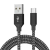 Cable de Datos de Carga Rápida con Trenzado de Nylon Doble Puerto Tipo-C Adecuado para Apple 15-17Pro Max, Samsung y Huawei Carga Rápida