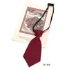 MIMI Mini Corbata Súper Corta Pequeña para Mujer Negro Puro Marrón Café Verde Oscuro Rojo Café Mate Sin Golpear Accesorios Estudiantiles