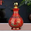 Botella de Vino Vacía y Jarra de Vino de Cerámica Jingdezhen 1 Jin 1.5kg 2.5kg para Uso Doméstico Olla de Vino Sellada Recipiente de Vino Botella de Licor